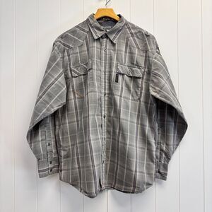Columbia‎ Sportswear Men Hipster Plaid Button Down Shirt Size L Casual Office